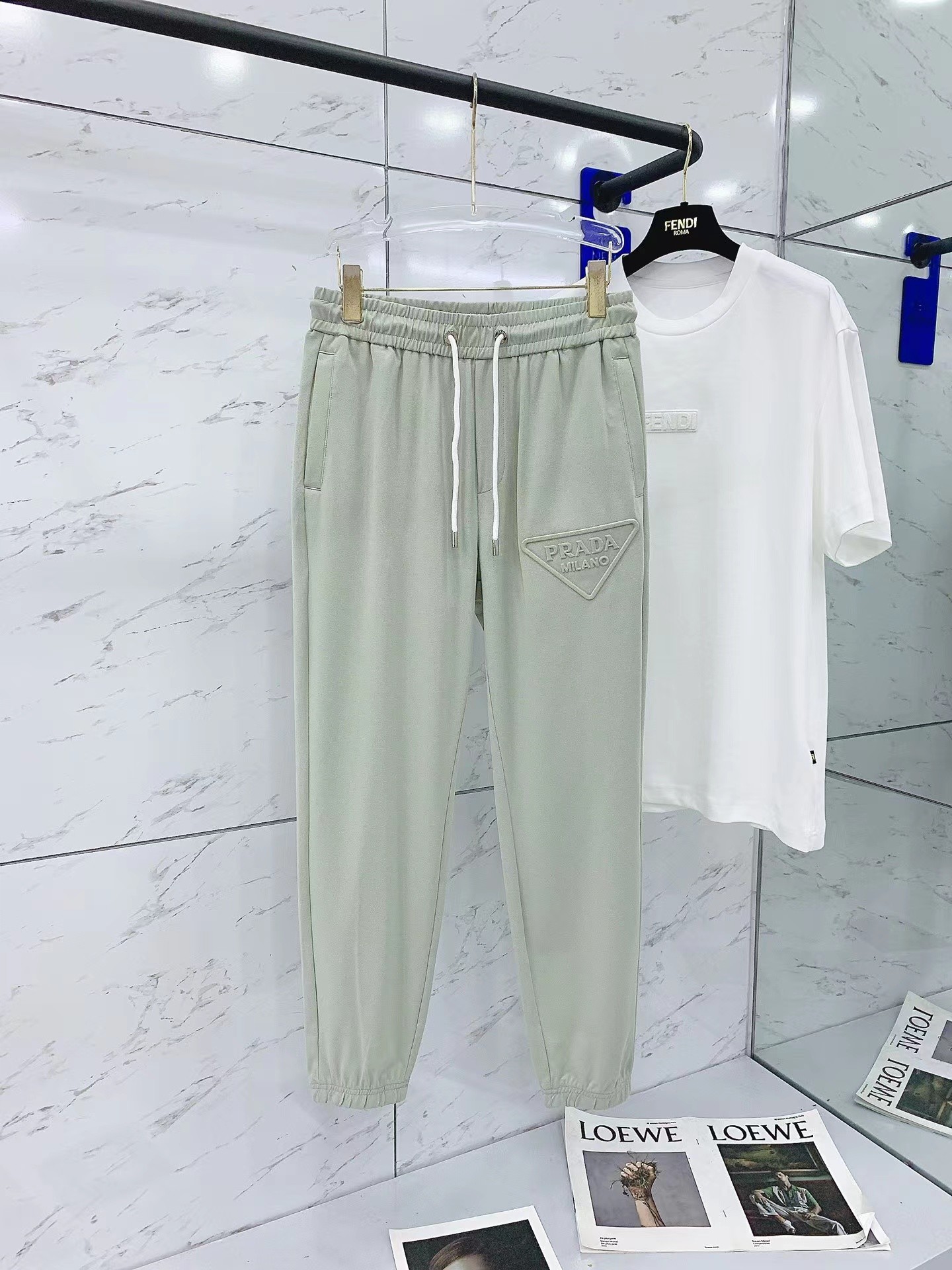프라다 남성 캐주얼 바지 (해외 배송)