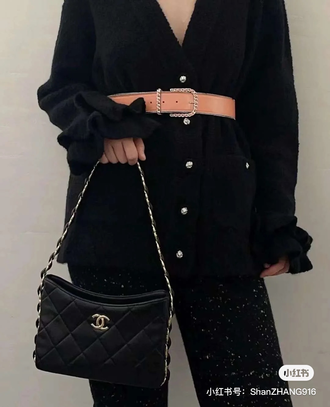 샤넬 체인 히피 호보 숄더백 (해외 배송)
