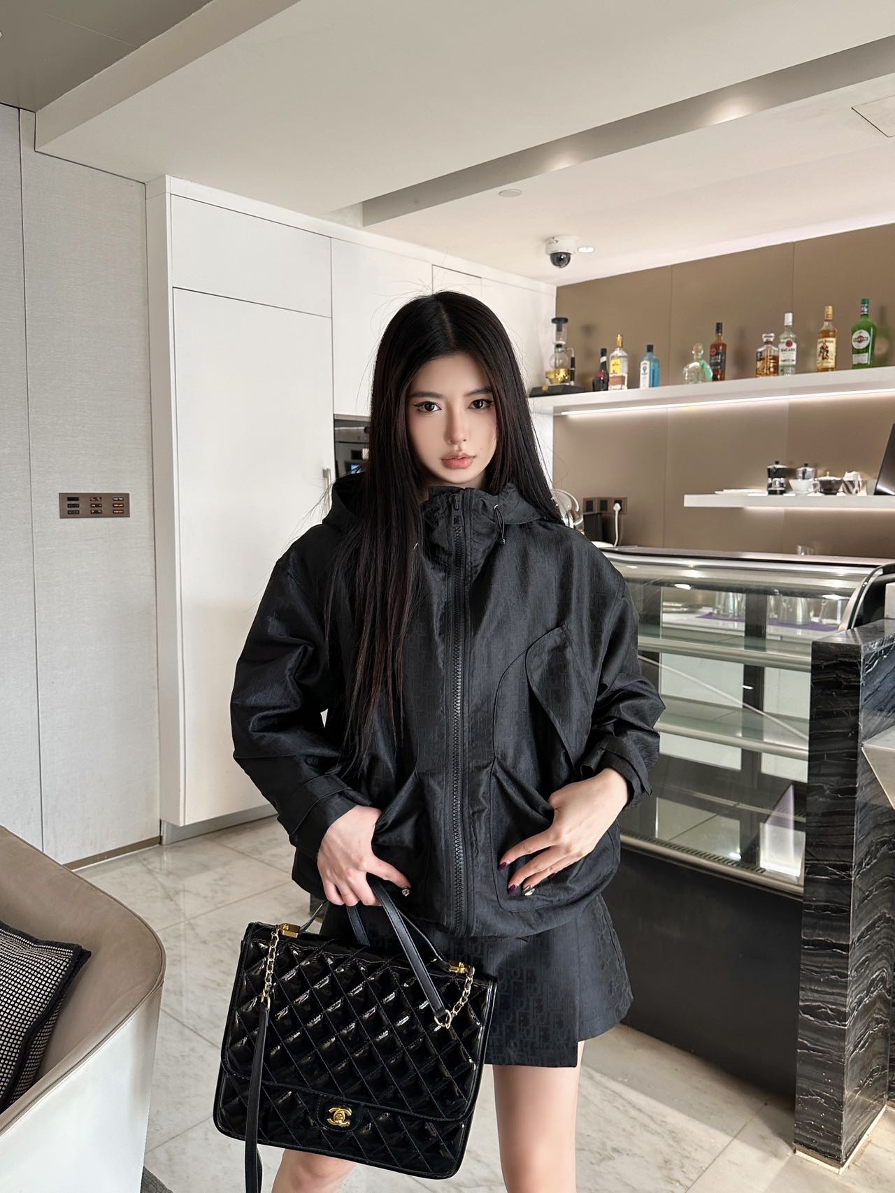 디올 자카드 태피터 원단 윈드브레이커 자켓 (해외 배송)