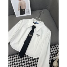 프라다 뉴 크롭 셔츠 (해외 배송)