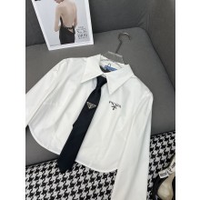 프라다 뉴 크롭 셔츠 (해외 배송)