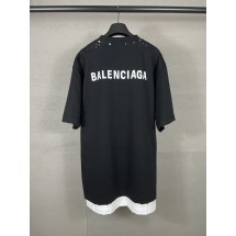 발렌시아가 이중 레이어 티 (해외 배송)